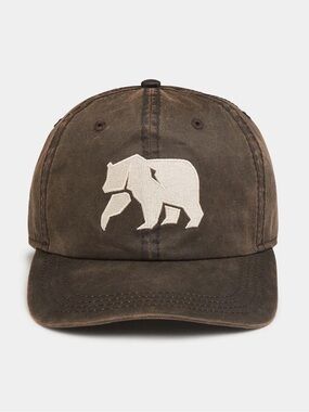 The Normal Brand Hat Waxed Canvas Brown Embroidered NWT One Size